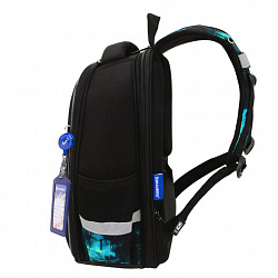 Ранец BRAUBERG FIT, 2 отделения, "Неоновый геймпад", объемный дизайн, 38х27х14 см, 274385