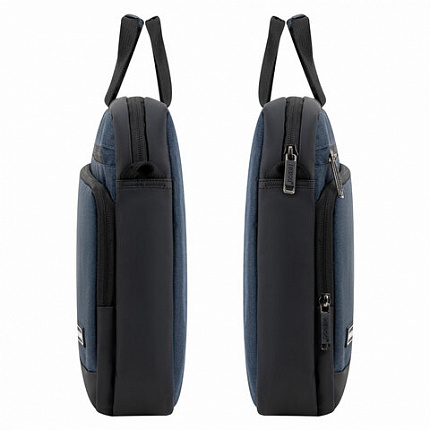 Сумка портфель HEIKKI FORWARD (ХЕЙКИ) с отделением для ноутбука 15,6", темно-синяя, 29х40х9 см, 272612