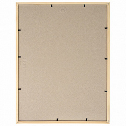 Рамка 30х40 см небьющаяся, аналог IKEA, багет 12 мм, дерево, BRAUBERG "Woodray", цвет натуральный, 391361