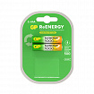 Батарейки аккумуляторные GP ReEnergy Ni-Mh мизинчиковые КОМПЛЕКТ 2 шт., ААА (HR03), 950 mAh, 100AAAHCRGY, 100AAAHCRGY-2CR