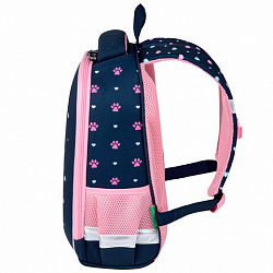 Ранец BRAUBERG KIDS START, 1 отделение, 2 кармана, "Четыре котика", 35х26х13 см, 273150