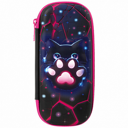 Пенал BRAUBERG, 1 отделение, 1 откидная планка, EVA, 22х10х5 см, "Pink lava", 273509