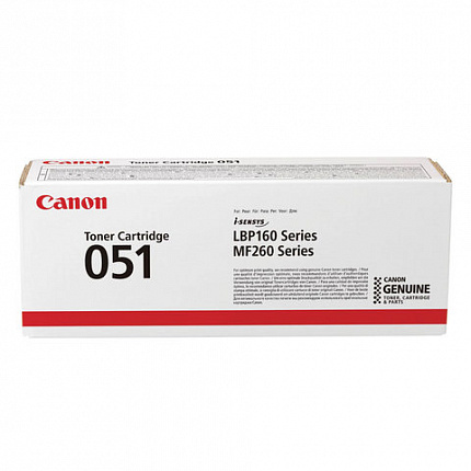 Картридж лазерный CANON (051) i-SENSYS LBP162dw/MF264dw/267dw/269dw, ресурс 1700 страниц, оригинальный, 2168C002