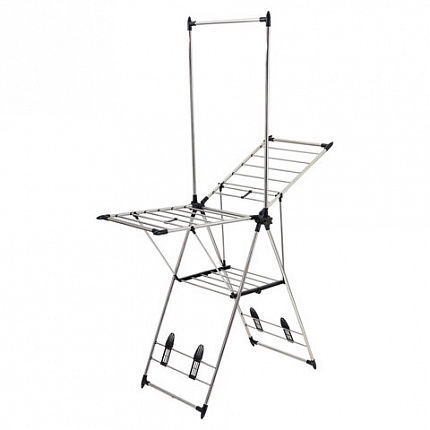 Сушилка напольная для белья раскладная, 6 зон сушки, 18 метров, LAIMA HOME GRANDIOSE STAR, 700474