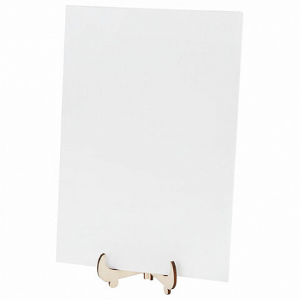 Набор отпечатки рук: холст 20х30 см, акрил 6 цветов, кисть + сертификат и подставка В ПОДАРОК! BRAUBERG HOBBY, 192529