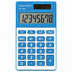 Калькулятор карманный BRAUBERG PK-608-BU (107x64 мм), 8 разрядов, двойное питание, СИНИЙ, 250519