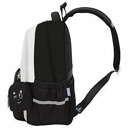 Рюкзак SNOOBAG (СНУБЭГ) PROACTIVE с кошельком, 2 отделения, Wink, черно-бежевый, 40х29х17 см, 274447