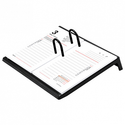 Подставка под календарь STAFF "BASIC", 205х175х37 мм, черный, 238790