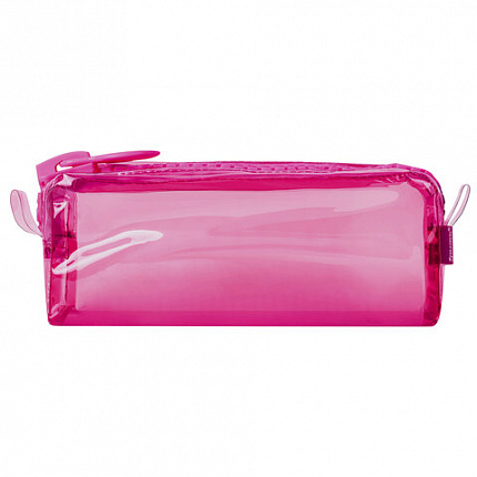 Пенал BRAUBERG с объемной "тракторной" молнией, 1 отделение, ПВХ, 22х8х6,5 см, "Ultra pink", 272340