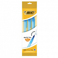 Ручки шариковые BIC "Round Stic", НАБОР 3 шт., СИНИЕ, узел 1 мм, линия письма 0,32 мм, пакет, 9021522