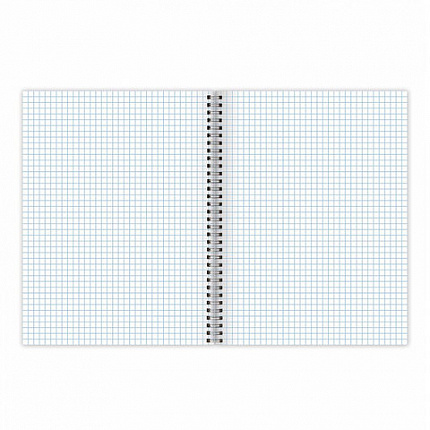 Тетрадь А4, 120 л., BRAUBERG, гребень, клетка, матовая ламинация, Минимал_Цвет, 405642