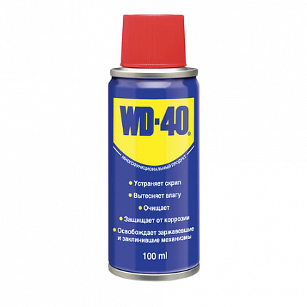 Средство WD-40 универсальное, 100 мл, для тысячи применений в офисе, быту, производстве, WD0000