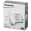 Телефон PANASONIC KX-TS2356RUB, черный, память 50 номеров, АОН, ЖК-дисплей с часами, тональный / импульсный режим