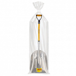 Лопата алюминиевая для снега 37х48 см, ОБЩАЯ ДЛИНА 120 см, черенок стекловолокно, V-ручка, RABBITEX (РАББИТЕКС) "FIBERGLASS", 700486