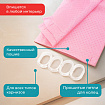 Шторка для ванной ПОЛИЭСТЕР, 180х200 см, кольца в комплекте, РОЗОВЫЙ БРИЛЛИАНТ, PRIMILA (ПРИМИЛА), 700098