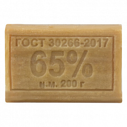 Мыло хозяйственное 65%, 200 г, МЕРИДИАН, без упаковки, МИНПРОМТОРГ