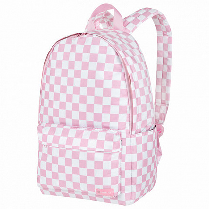 Рюкзак HEIKKI POSITIVE (ХЕЙКИ) универсальный, карман-антивор, "Pastel Chess", 42х28х14 см, 273856
