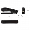 Степлер №24/6, 26/6 BRAUBERG "ST-100", до 20 листов, черный, 224345