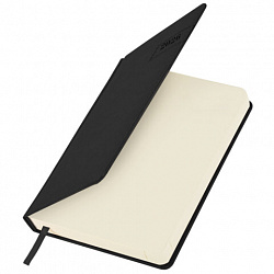 Ежедневник датированный 2026 А5 138x213 мм, BRAUBERG "Imperial", под кожу, черный, 117063