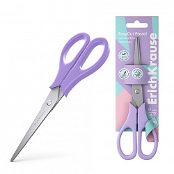 Ножницы ERICH KRAUSE "EasyCut Pastel" 170 мм, цвет ассорти, в картонной упаковке с европодвесом, 60875