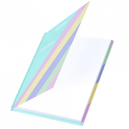 Блокнот МАЛЫЙ ФОРМАТ 110х147 мм, А6, 80 л., твёрдый, клетка, BRAUBERG кросс-серия PASTEL, 117017