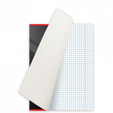 Тетрадь А5, 48 л., ОФИСМАГ, скоба, клетка, обложка картон, ДЕЛОВАЯ, 402789