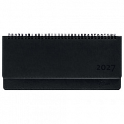 Планинг датированный 2027 305х140мм GALANT Ritter, под кожу, черный, 118208