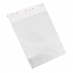 Пакеты БОПП с клеевым клапаном, КОМПЛЕКТ 100 штук, 20х30 + 4 см, 30 мкм, с усиленным швом, BRAUBERG, 700408