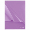 Папка-уголок жесткая, непрозрачная, А4, цвет лиловый, 0,15 мм, BRAUBERG PASTEL, 272890