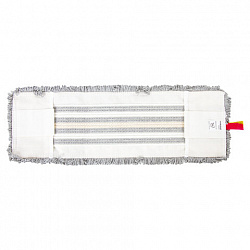 Насадка МОП плоская для швабры/держателя 40 см, ТИП У/К, хлопок/микрофибра, СЕРАЯ, LAIMA EXPERT, 606629