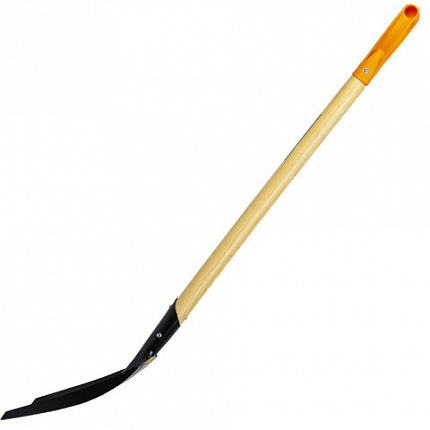 Лопата совковая стальная 19х27 см, ОБЩАЯ ДЛИНА 115 см, деревянный черенок, V-ручка, RABBITEX (РАББИТЕКС) "STANDARD", 700487