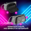 Пенал-косметичка BRAUBERG с ручкой, 1 откидная планка, полиэстер, 22x10х8 см, "Гусиная лапка", 271560