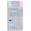 Ручки шариковые BRAUBERG "X-333 PASTEL MIX", НАБОР 8 ШТУК, СИНИЕ, узел 0,7 мм, линия письма 0,35 мм, 144535