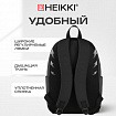 Рюкзак HEIKKI ENERGETIC (ХЕЙКИ) универсальный, эргономичный, "Recycle", черно-серый, 43х30х16 см, 272532