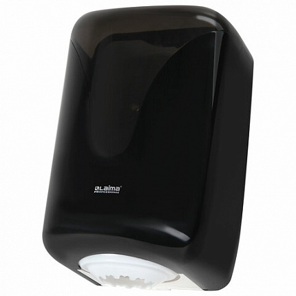 Диспенсер для полотенец с центральной вытяжкой EXTRA LAIMA PROFESSIONAL, (M1/M2), черный, ABS-пластик, 609477, 303213