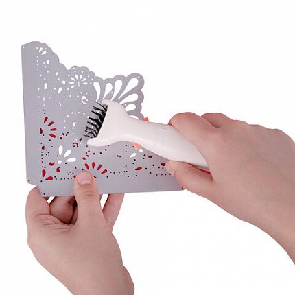 Щетка для вырубки и рукоделия "3 в 1" (щетка, лопатка, шило), ОСТРОВ СОКРОВИЩ, 663840, 860-111-001