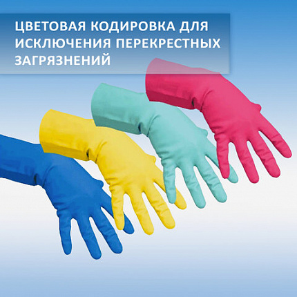 Перчатки МНОГОРАЗОВЫЕ виниловые ЗЕЛЕНЫЕ усиленные ГИПОАЛЛЕРГЕННЫЕ, ТР ТС, PROFESSIONAL, размер 8-9, L (большой), вес 90 г, ADM, 31159