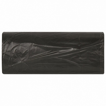 Мешки для мусора 30 л черные в рулоне 30 шт., ПНД 8 мкм, 50х60 см, LAIMA стандарт, 601377