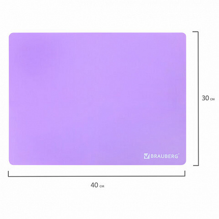 Настольное покрытие для труда и творческих занятий, силикон, BRAUBERG, фиолетовая, 30х40 см, 272375