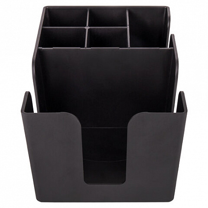 Подставка органайзер барный (шесть отделений) для салфеток, сахара, размешивателей, зубочисток, трубочек, ложечек, LAIMA, 608100