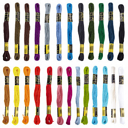 Набор ниток для вышивания (мулине) "АССОРТИ", 25 цветов по 10 м, х/б, ОСТРОВ СОКРОВИЩ, 662792