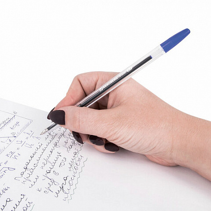 Ручки шариковые BRAUBERG "X-333", СИНИЕ, НАБОР 4 шт., узел 0,7 мм, линия 0,35 мм, 144253