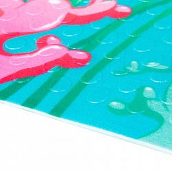 Коврик для ванны противоскользящий 70х40 см с печатью "Дельфин", ПВХ, присоски, PRIMILA (ПРИМИЛА), 700370