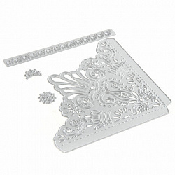 Ножи "Уголки" для Машинки для вырубки и тиснения ОС-5, 4 штуки, 150х164 мм, ОСТРОВ СОКРОВИЩ, 663821, 861-108-015