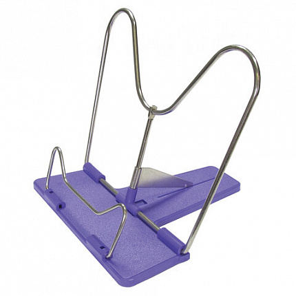 Подставка для книг, пластик/металл никелированный, ассорти, европодвес, GLOBUS, 0001