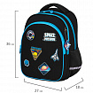 Рюкзак BRAUBERG OPTIMA, 2 отделения, с брелоком, "Открытый космос", 36х27х18 см, 272095