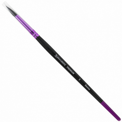 Кисть белка, круглая № 5, BRAUBERG PREMIUM, 200974