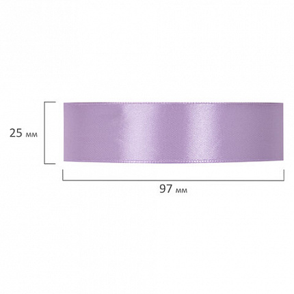 Лента атласная ширина 25 мм, набор №3 4 цвета по 23 м, BRAUBERG, 591503