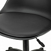 Кресло стул BRABIX "Eames MG-310 PL", пластик черный, экокожа черная, 532927