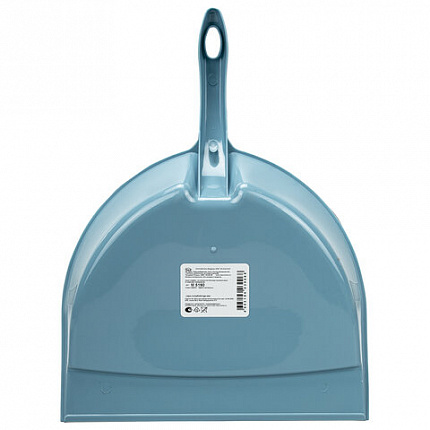 Совок для мусора, низкая рукоятка, пластик, серо-голубой, ассорти, "ИДЕАЛ", эконом IDEA, М 5190